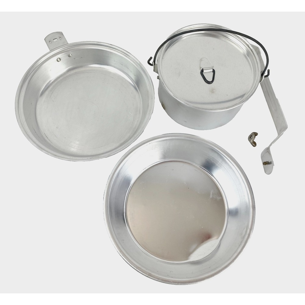 Palco Boy Scouts Mess Kit Complete 5 Pieces Vintage Aluminum Plate Cook Pot More